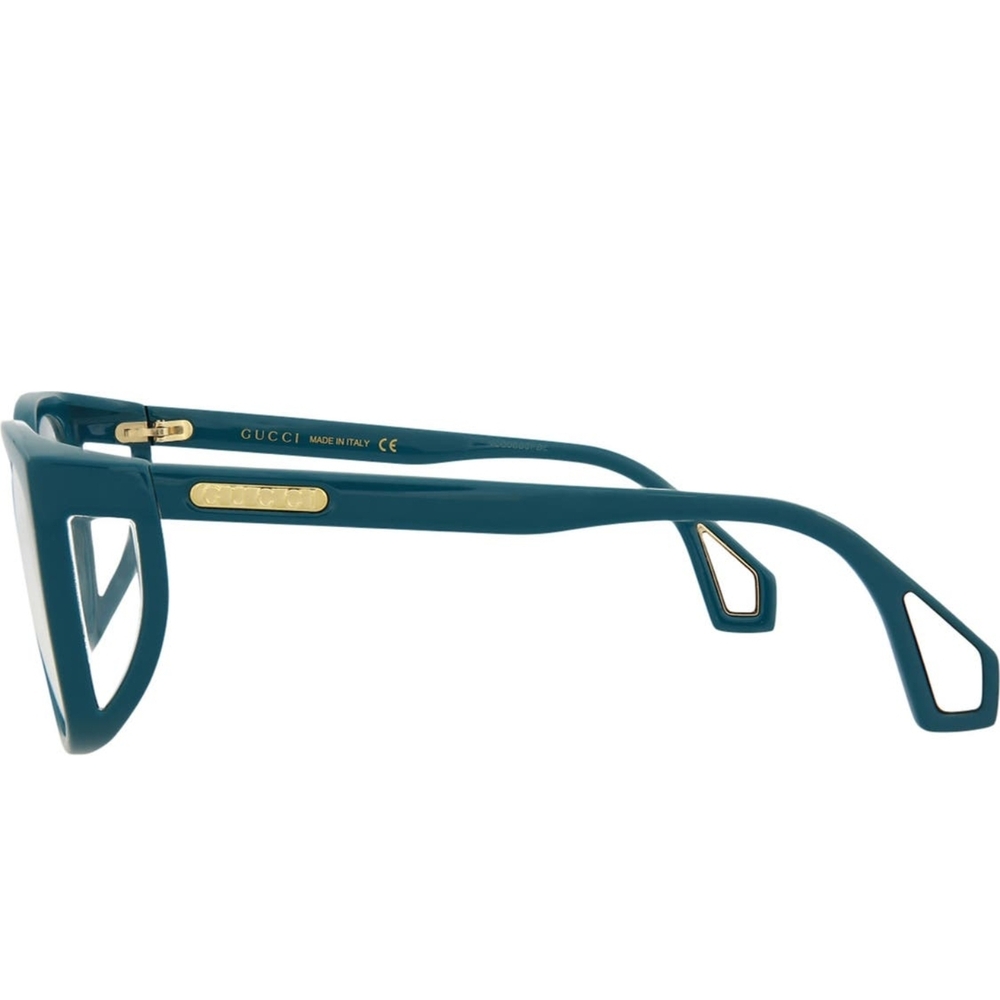 Men's Gucci Teal Frame Prescription Optical  Glasses Italy - Picture 2 of 5